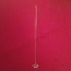 14K Crown Necklace